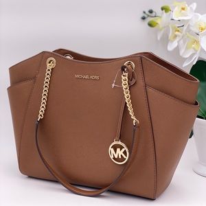 Michael Kors Chain Tote Shoulder Bag